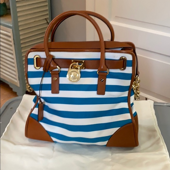 Michael Kors striped bag - Picture 1 of 2